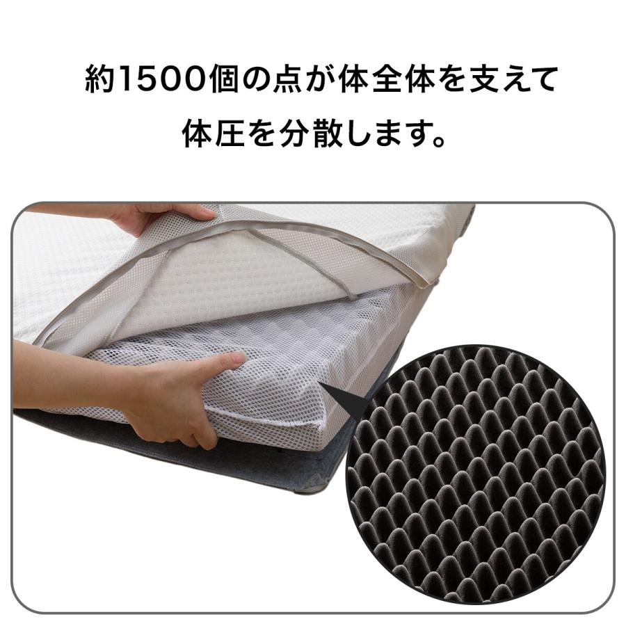 ニトリ（NITORI） 点で支える除湿シート付き 体圧分散敷布団 シングル