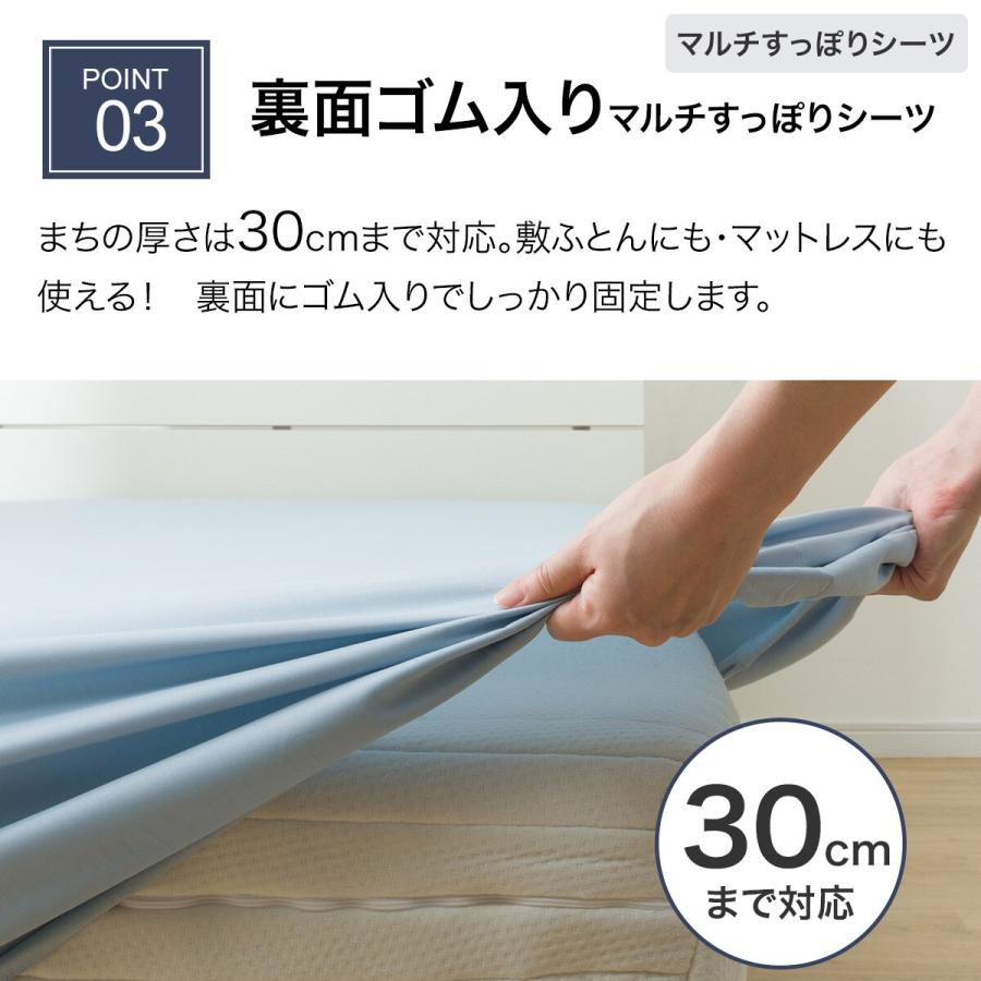 ニトリ（NITORI） カバーリング3点セット シングル(ボーダーガラ SC08