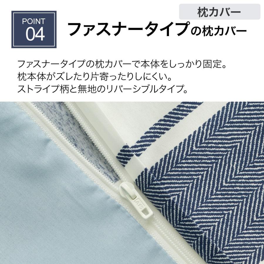 ニトリ（NITORI） カバーリング3点セット シングル(ボーダーガラ SC08