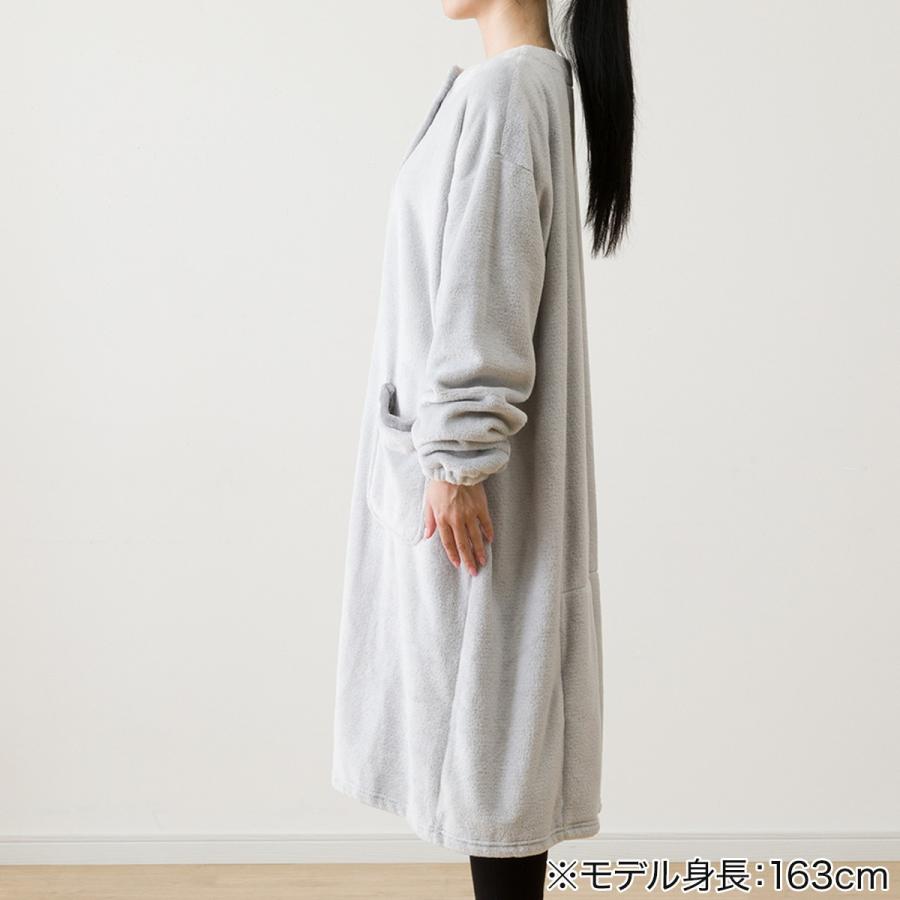 すっぽり収納 着る毛布 Nウォーム Rネックミドル(NW LGY) ニトリ すっぽり収納 着る毛布 Nウォーム Rネックミドル(NW LGY) ニトリ