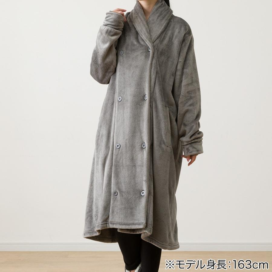 ニトリ すっぽり収納 着る毛布 NウォームWSP 襟付きミドル(NWWSP