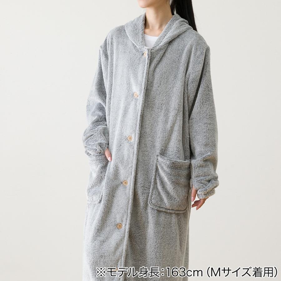すっぽり収納 着る毛布 NウォームSP フード付きロング(NWSP GY M すっぽり収納 着る毛布 NウォームSP フード付きロング(NWSP GY M