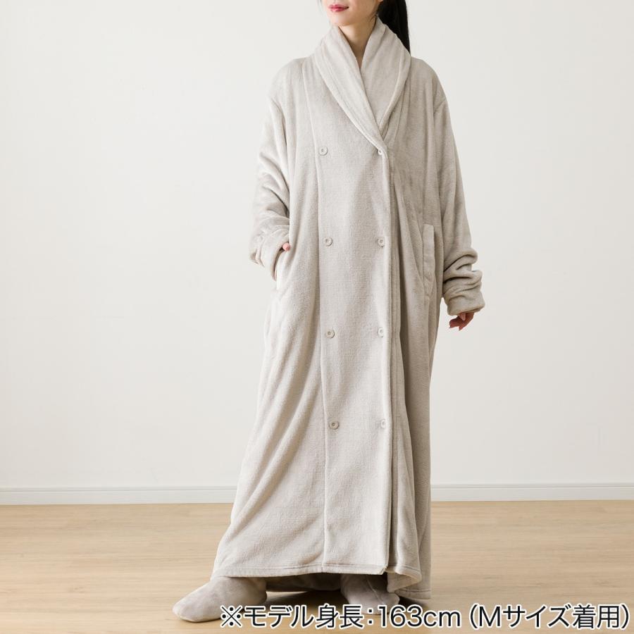 すっぽり収納 着る毛布 NウォームWSP 襟付きロング(NWWSP MO M すっぽり収納 着る毛布 NウォームWSP 襟付きロング(NWWSP MO M