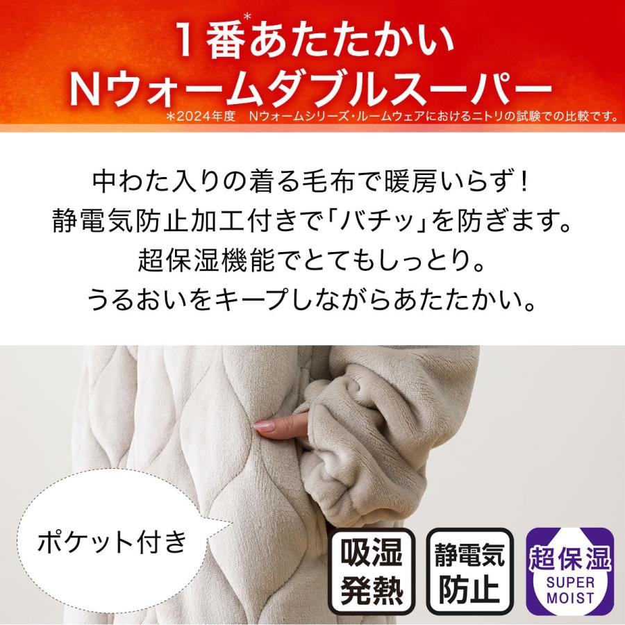 ボリューム中わた入り着る毛布 ロング丈(NウォームWSP MO L ボリューム中わた入り着る毛布 ロング丈(NウォームWSP MO L