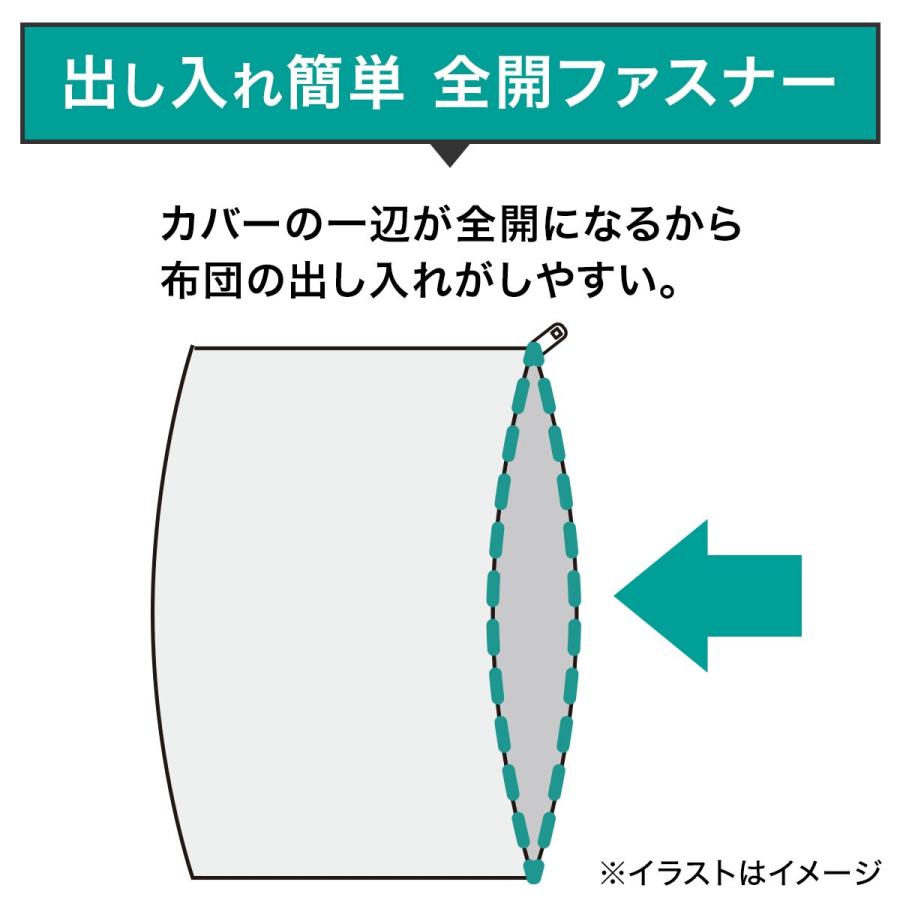 ニトリ（NITORI） ひもなしラクラク掛け布団カバー シングル(Nグリップ