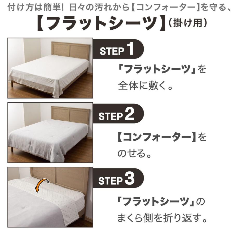 ニトリ（NITORI） コンフォーター掛け布団セット カバー付き 4点