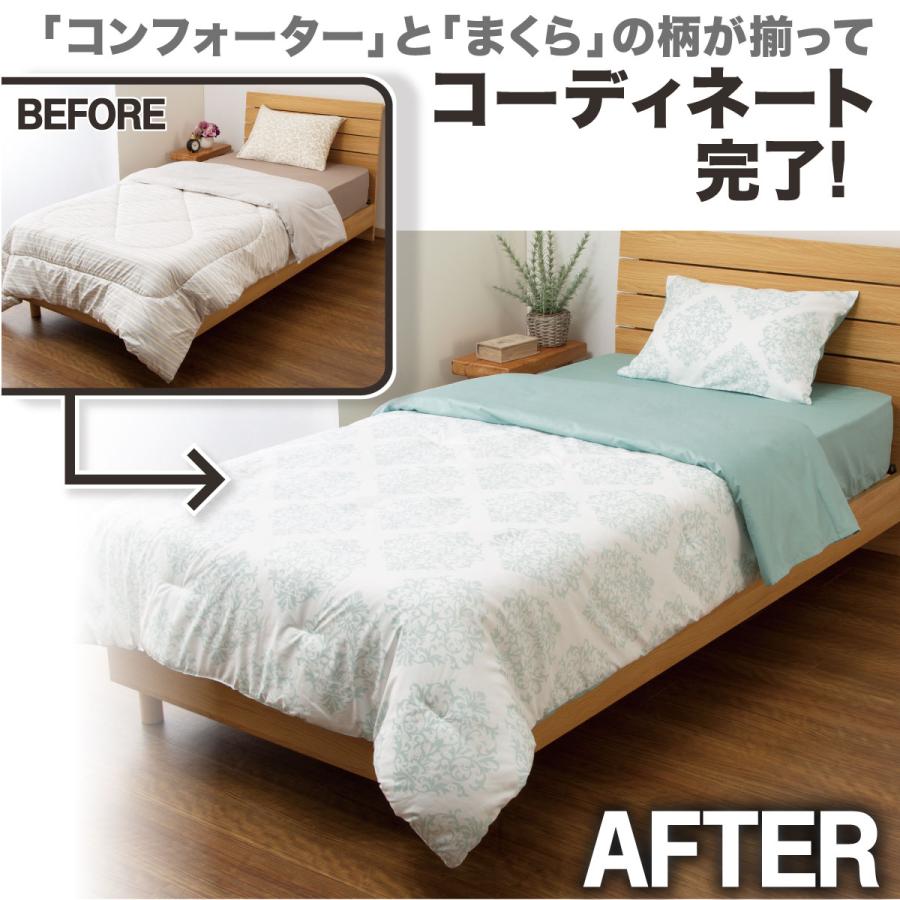 ニトリ（NITORI） コンフォーター掛け布団セット カバー付き 4点