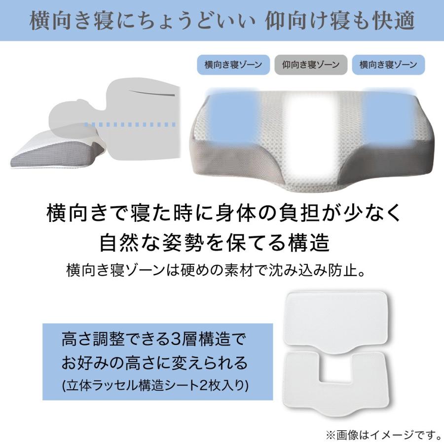 ニトリ（NITORI） 通気性の良い 横向き寝がラクな 洗える枕2(Nブレス