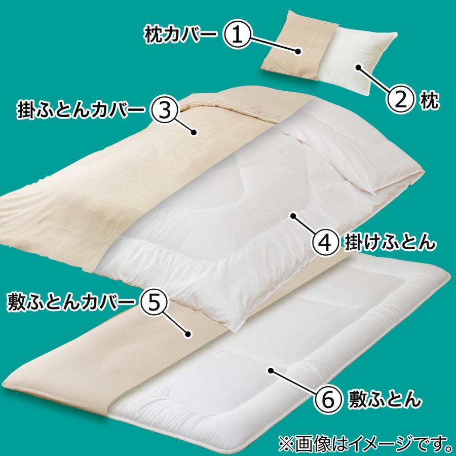 ニトリ カバーつき寝具6点セット シングル(WP/BE S2503 S ニトリ カバーつき寝具6点セット シングル(WP/BE S2503 S