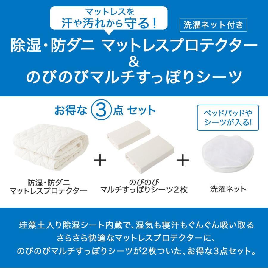ニトリ（NITORI） 除湿・防ダニマットレスプロテクター&のびのびマルチ