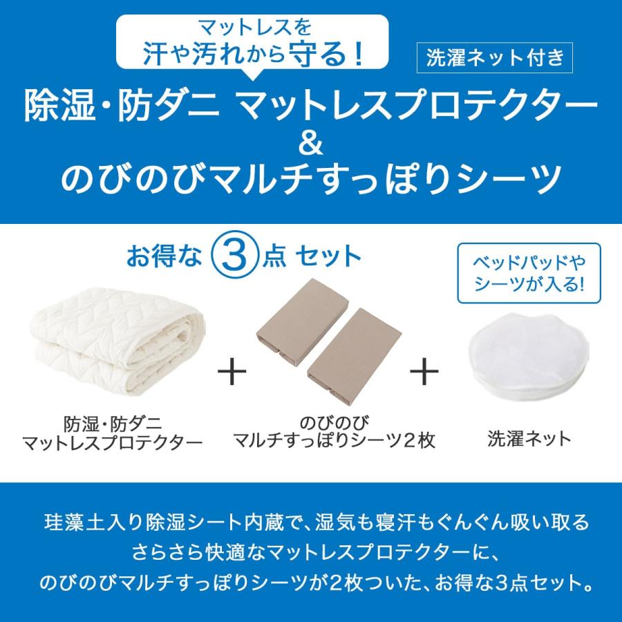 ニトリ（NITORI） 除湿・防ダニマットレスプロテクター&のびのびマルチ
