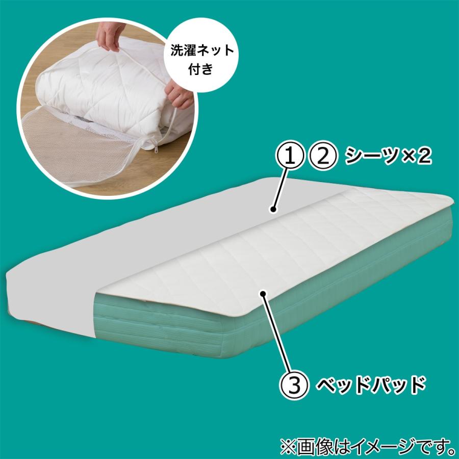 ニトリ 置くだけ簡単 除湿・防ダニ マットレスプロテクター ニトリ 置くだけ簡単 除湿・防ダニ マットレスプロテクター
