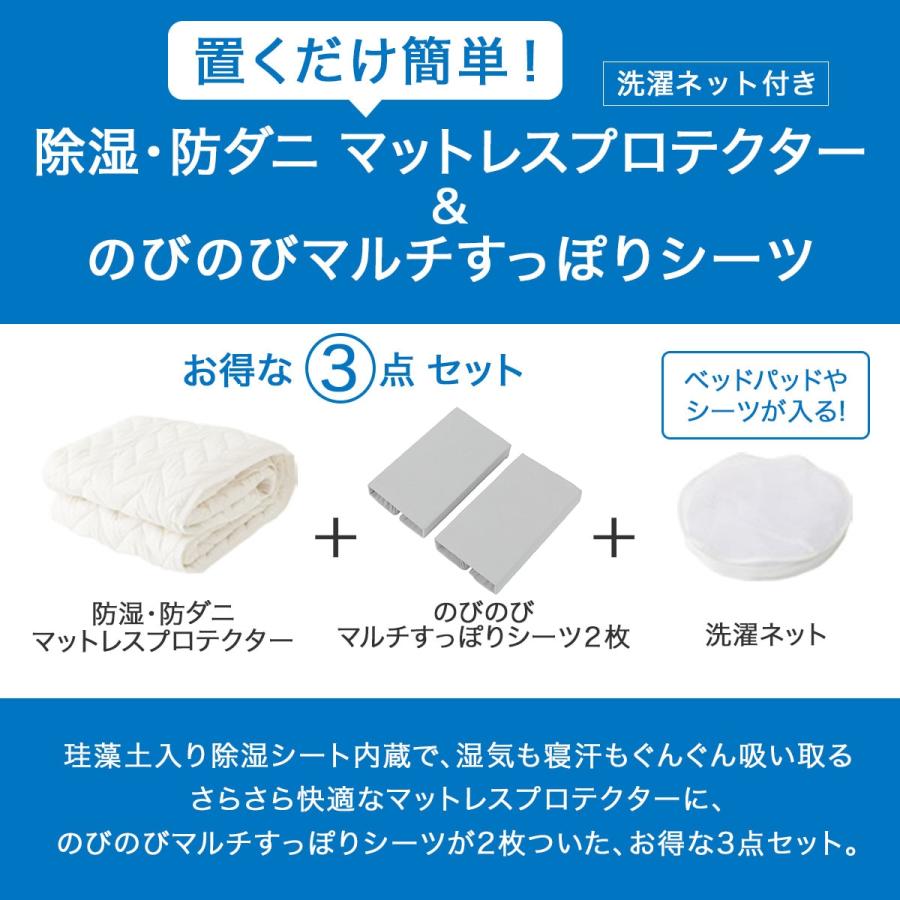 ニトリ（NITORI） 置くだけ簡単 除湿・防ダニ マットレスプロテクター