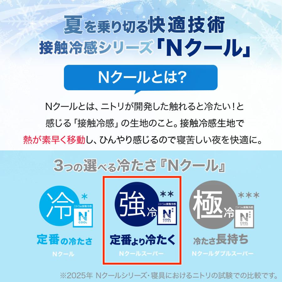 ニトリ（NITORI） 置くだけ簡単敷パッド クイーン(NクールSP Q BLS2502