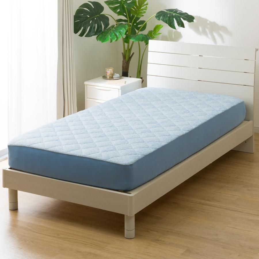 NクールSP BOXパッド クイーンサイズ ニトリ 両面使えるBOXパッド クイーン(NクールSP Q BL S2502) 冷