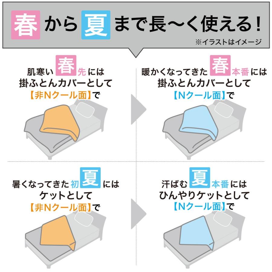 ニトリ（NITORI） ひんやりケットにもなる掛け布団カバー シングル(N