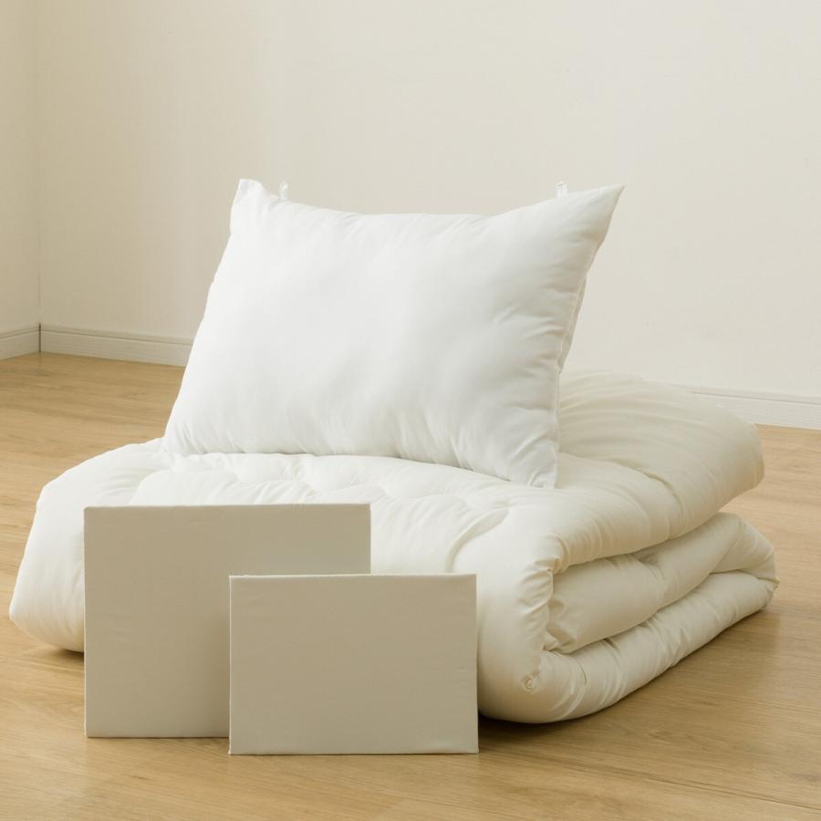 ニトリ（NITORI） カバーなしで使える掛ふとん入り寝具4点セット
