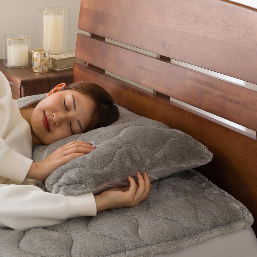 ニトリ（NITORI） 両面使える BOXパッド シングル(NウォームWSP グレー