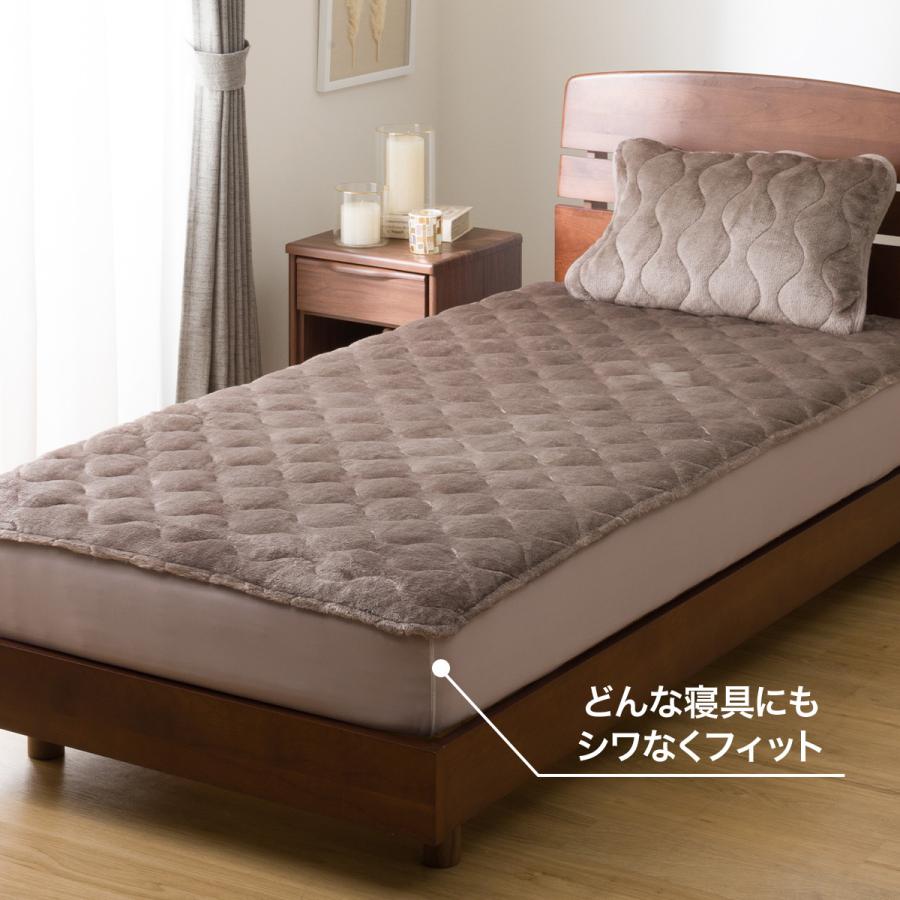 ニトリ BOXパッド　Nウォーム セミダブル ニトリ 両面使える BOXパッド セミダブル(NウォームWSP グレー