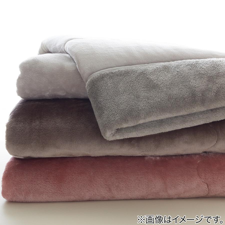 ニトリ 2枚合わせ毛布 シングル(NウォームWSP グレー A2512