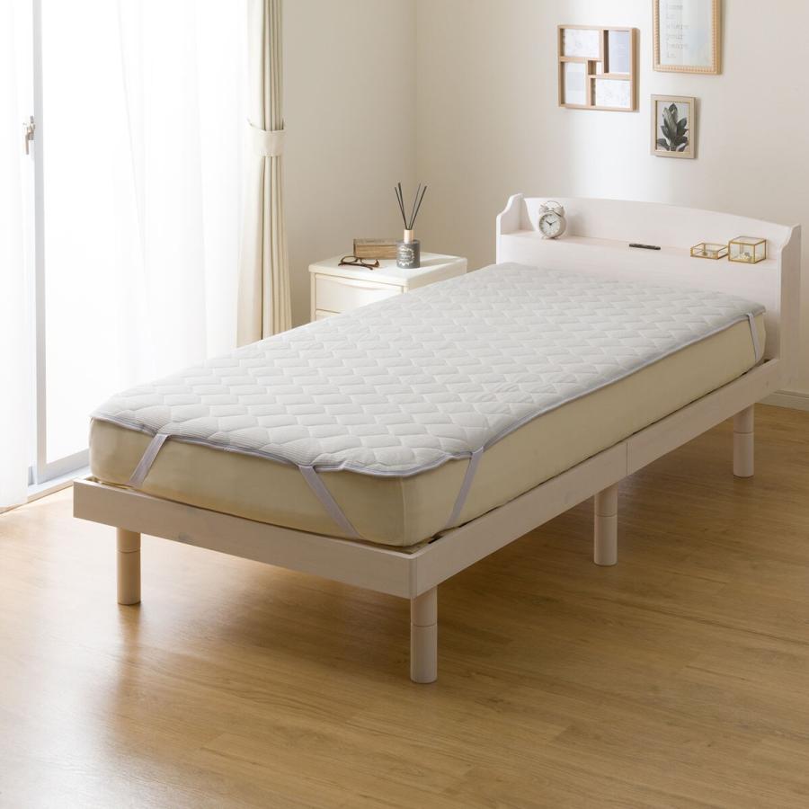 ニトリ（NITORI） 両面使える敷パッド シングル(なめらかワッフル A25