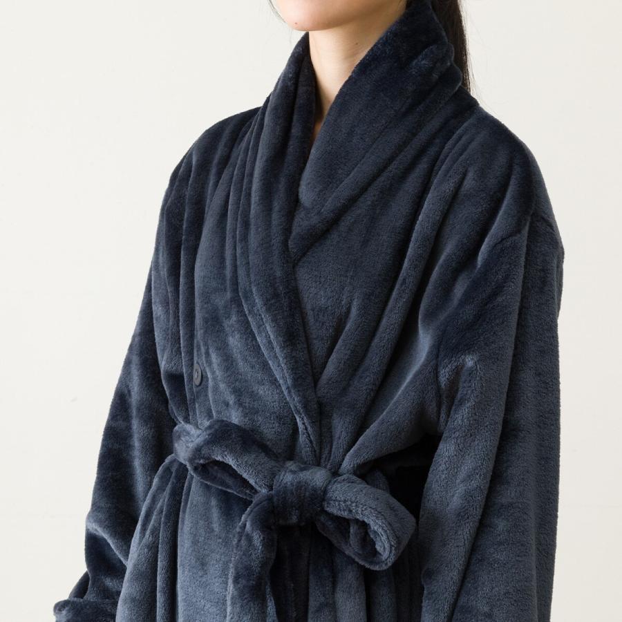 ニトリ すっぽり収納 着る毛布(NウォームWSPエリ付きロングNV M