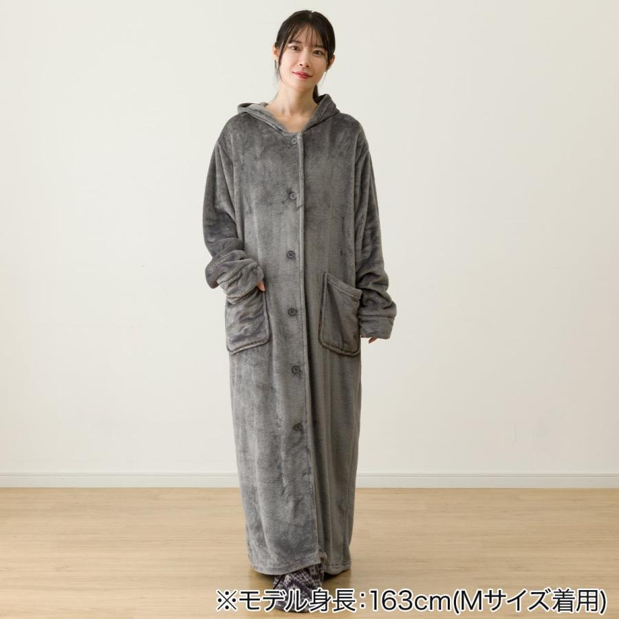限定品　在庫完売品【2024】　ニトリ着る毛布　NウォームWSP DGY Ｍ ニトリ（NITORI） すっぽり収納 着る毛布(NウォームWSP フード付き