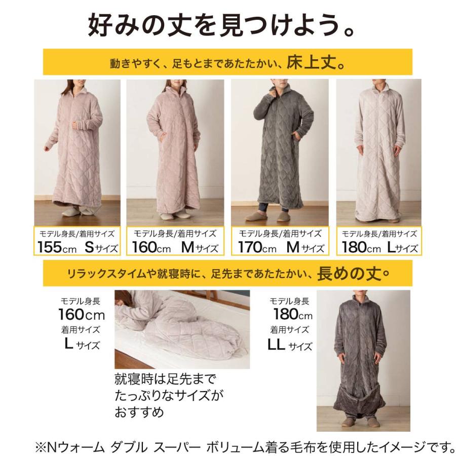 ニトリ（NITORI） すっぽり収納 ボリューム着る毛布(NウォームWSP