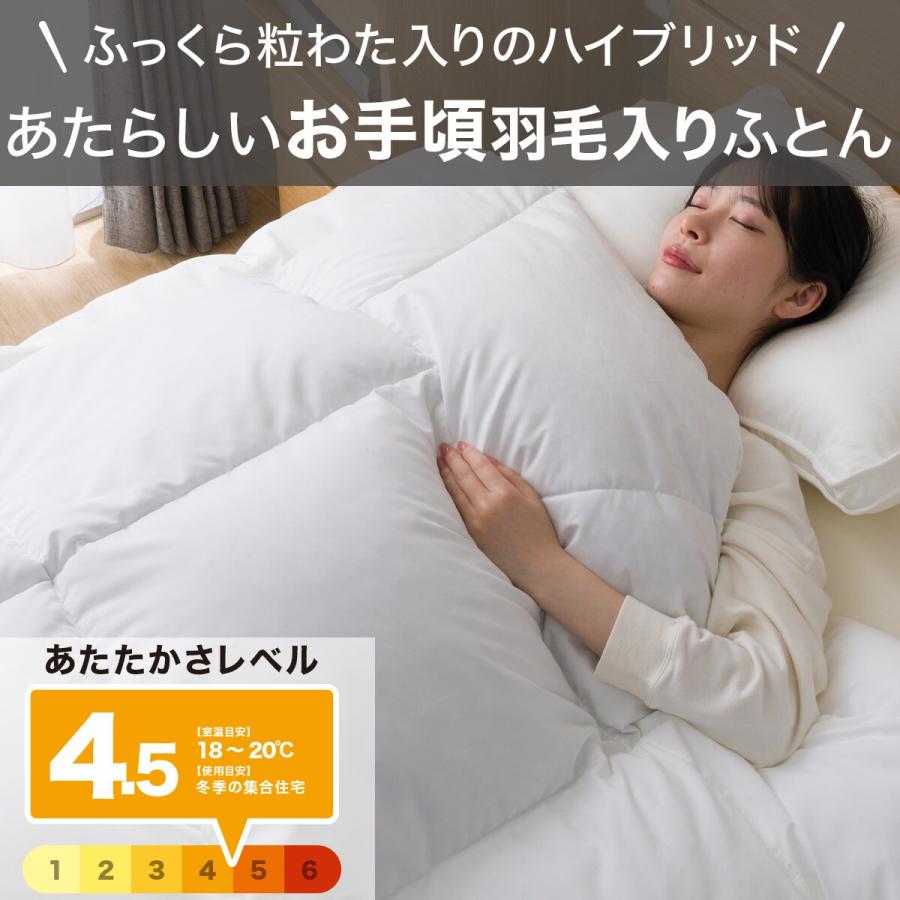 ニトリ（NITORI） 羽毛入り掛ふとん セミダブル(S-1 K2519 SD