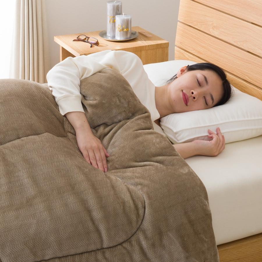 ニトリ カバーのいらない両面掛ふとん シングル(Nウォーム BE