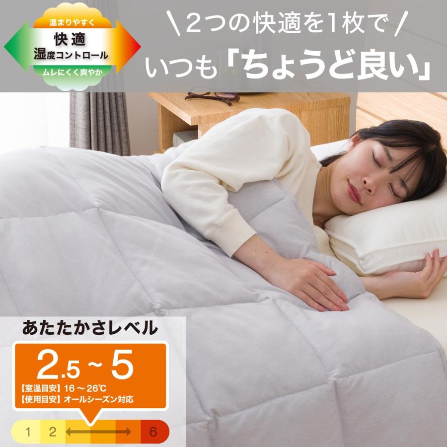 ふとんとふ ニトリ ちょうど良い湿度調整掛ふとん シングル(K2518 S