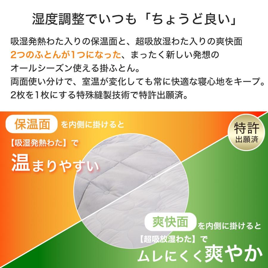 ニトリ（NITORI） ちょうど良い湿度調整掛ふとん セミダブル(K2518 SD