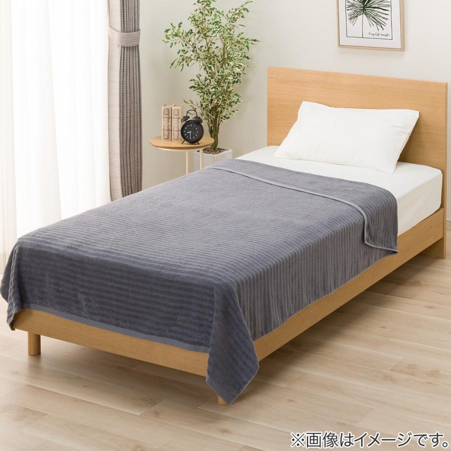 ニトリ（NITORI） タオルケット シングル(厚手ボリューム S グレー