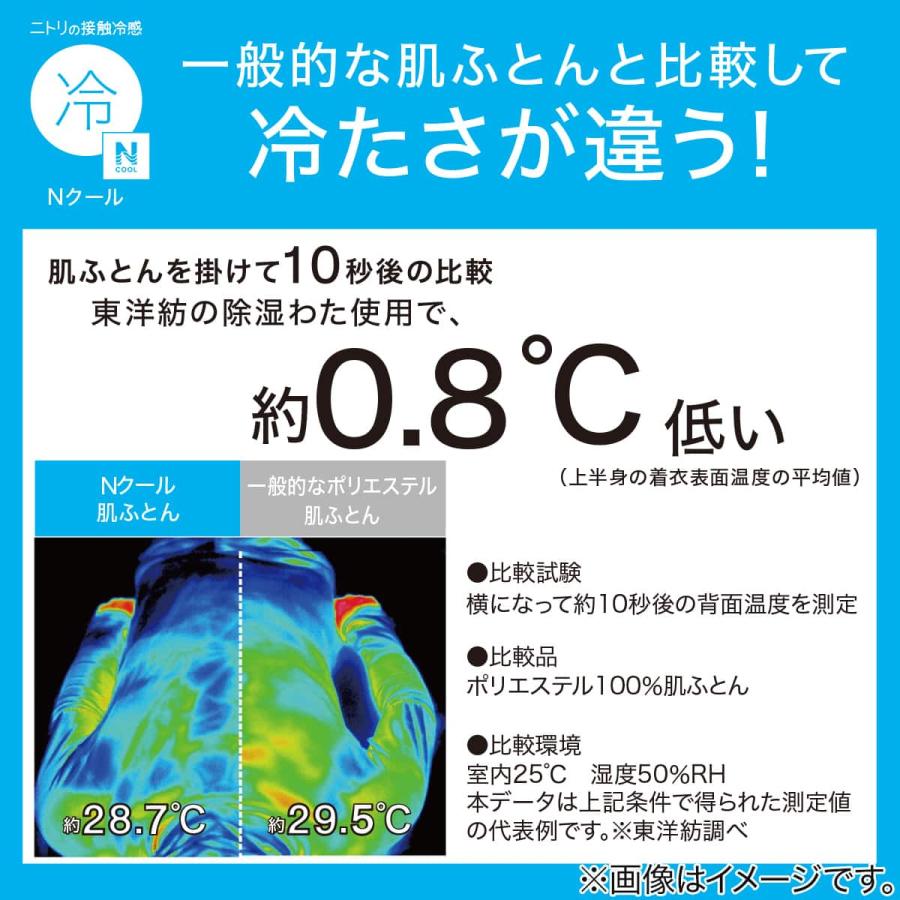 ニトリ（NITORI） 両面使える 肌布団 シングル(Nクール グレー S2601