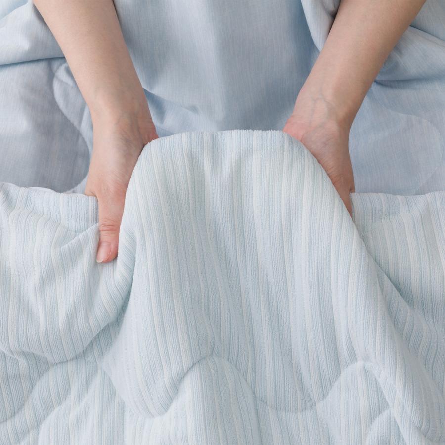 ニトリ（NITORI） 両面使える 肌布団 シングル(Nクール極冷 ブルー