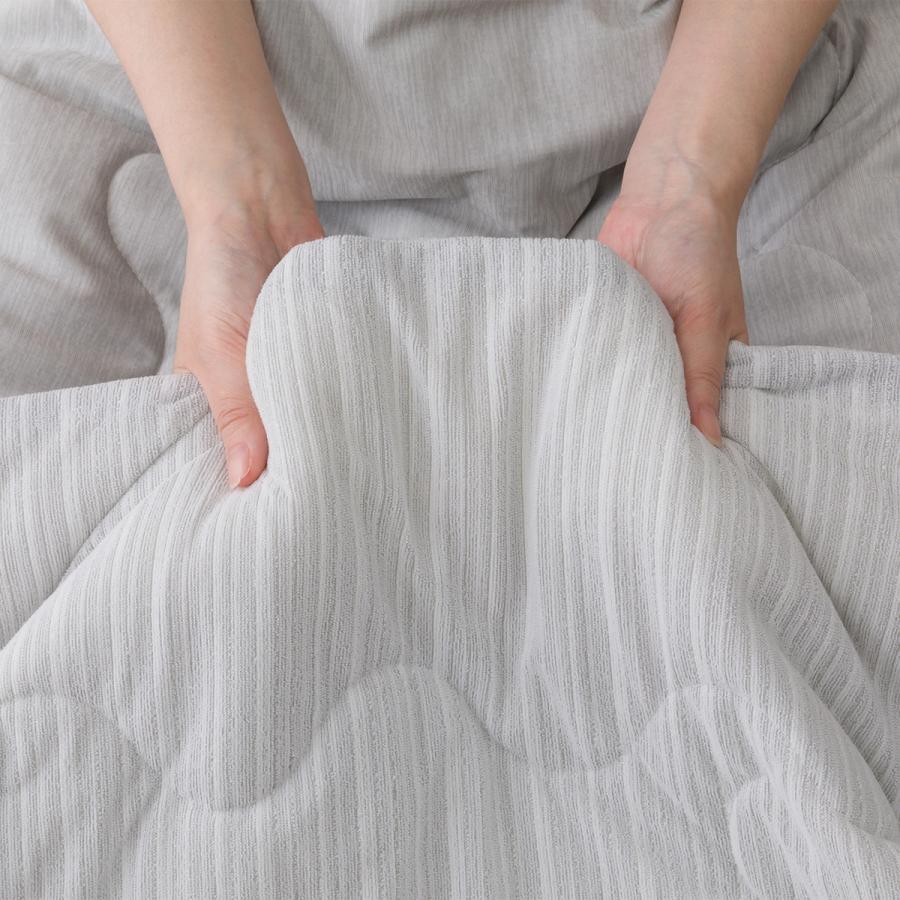 ニトリ（NITORI） 両面使える 肌布団 シングル(Nクール極冷 グレー