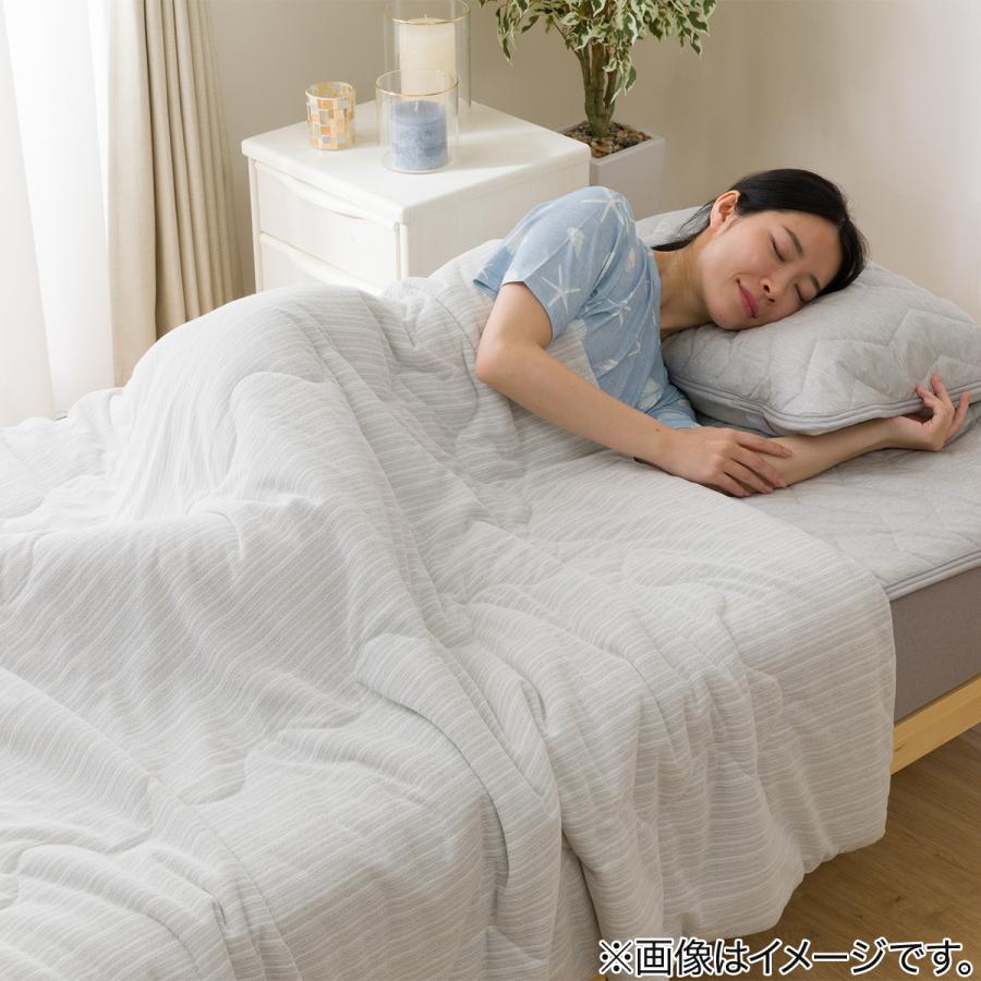 ニトリ（NITORI） 両面使える 肌布団 シングル(Nクール極冷 グレー