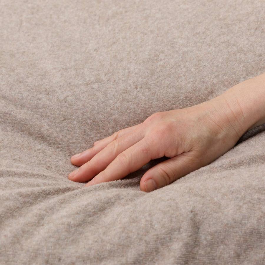 ニトリ（NITORI） 掛け布団カバー ダブル(パイル ブラウンSZ45