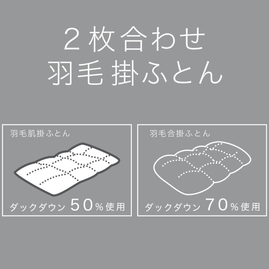 ニトリ（NITORI） 2枚合わせ 羽毛布団 シングル(NTR-2 K2613 S
