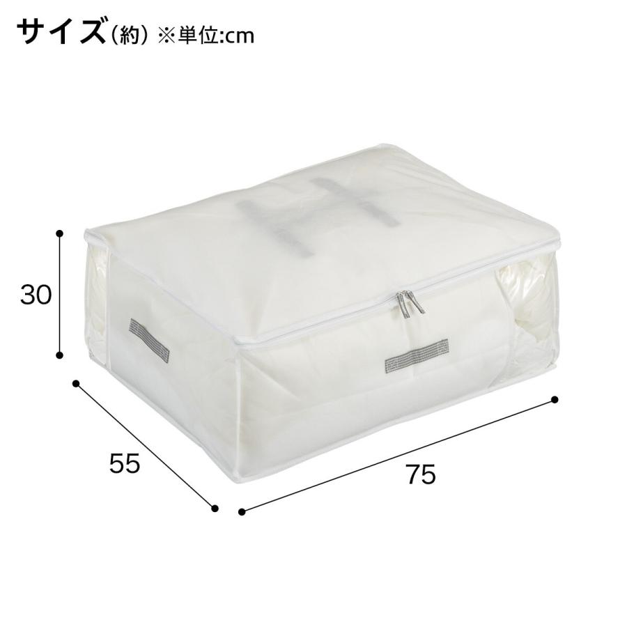 ニトリ（NITORI） ベルト付 防ダニ収納バッグ M (BV2c1) : ニトリ