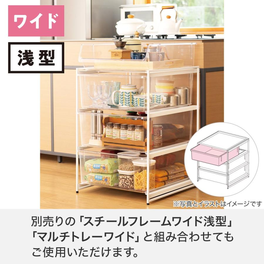 ニトリ（NITORI） クリア収納 ボックス (ワイド浅型) : ニトリ Yahoo
