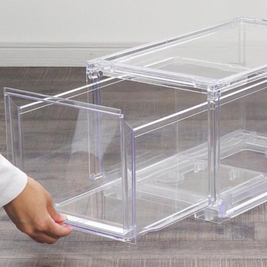 ニトリ（NITORI） 組合せ可能な収納ケース 透明 (幅52cm×高さ24cm