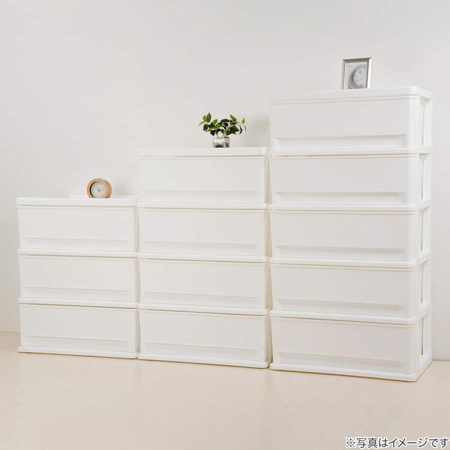 ★ジモティ割あり★ NITORI チェスト ホワイト H92.5×D42×W119.5 クリーニング済み YJ452 ニトリ（NITORI） 工具不要で組み立て簡単チェスト デコニーCV2(4段