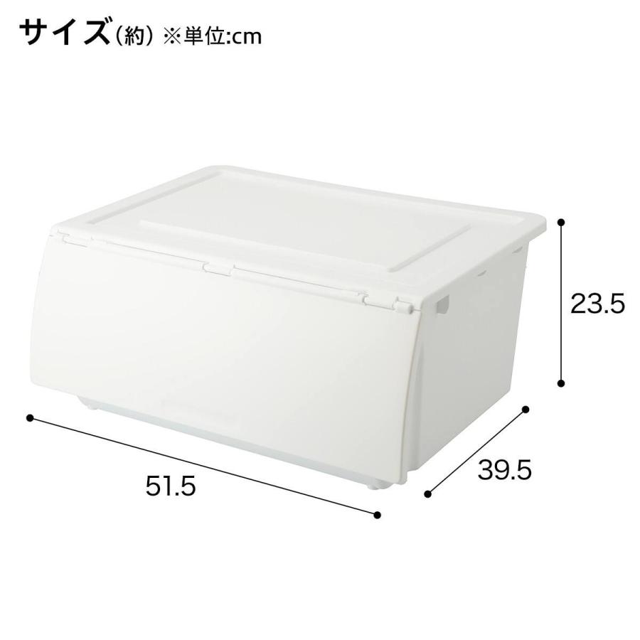 ニトリ（NITORI） 収納ケース レギュラー(N-FL ホワイト) : ニトリ