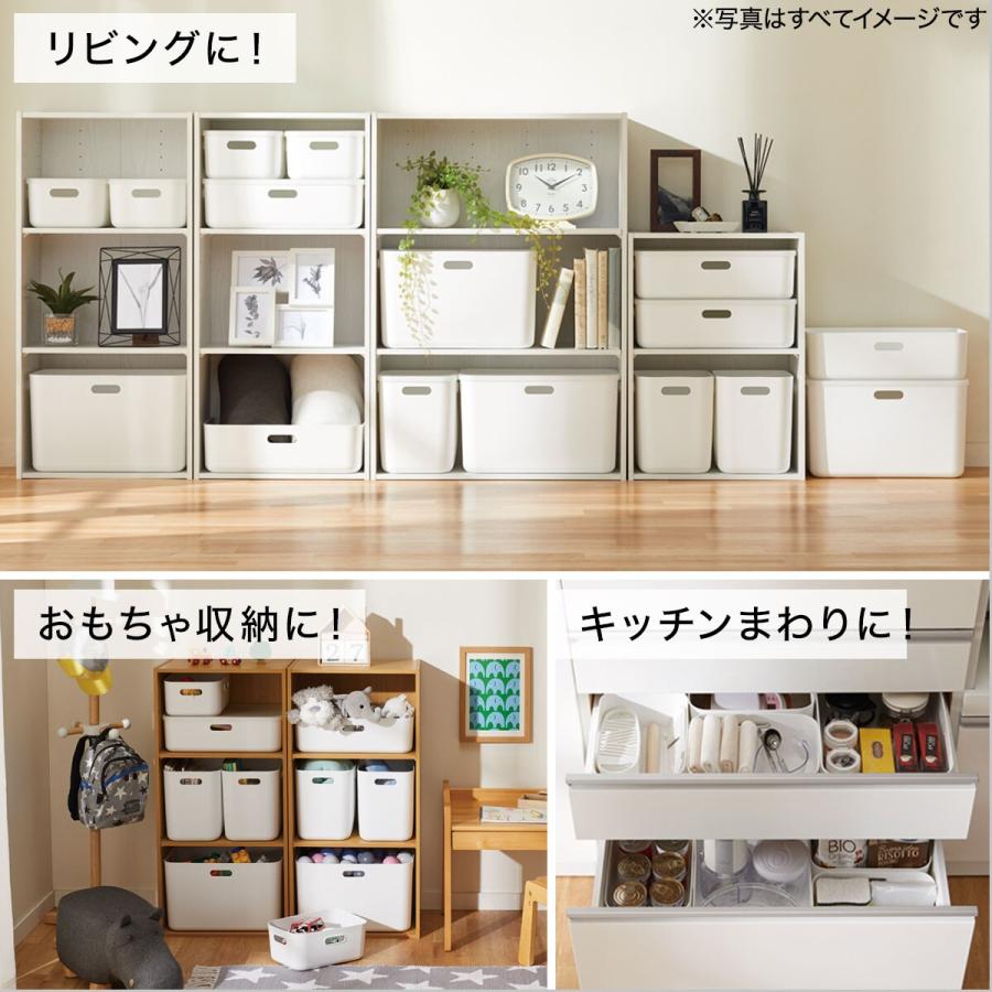 ニトリ（NITORI） 収納ケース ソフトNインボックス クォーター ブルー