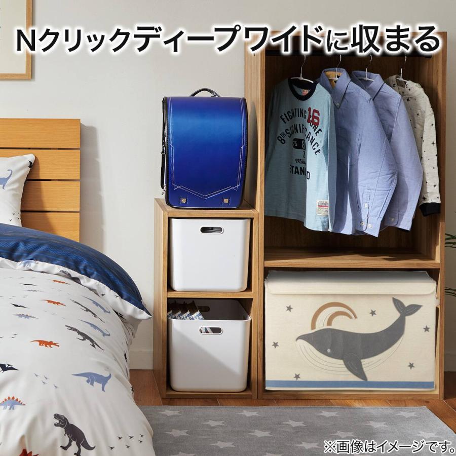 しふぉん様　おもちゃ棚　リピーター割 ニトリ（NITORI） 動物柄アップリケのベビー収納くじら フェルト風