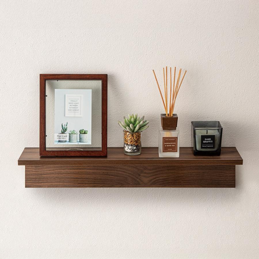 ウォールシェルフ 幅60cm (ミドルブラウン HS) ニトリ 期間限定