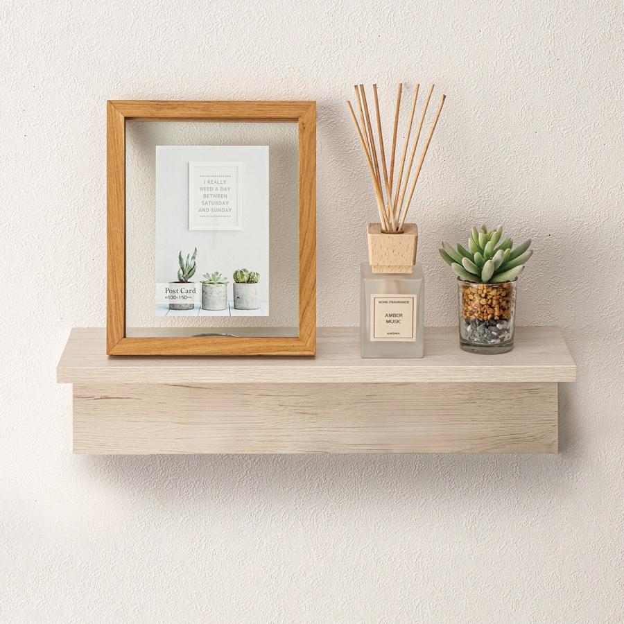 多用途ウォールシェルフ 39cm ウォールシェルフ 幅45cm (ホワイトウォッシュ HS) ニトリ : ニトリ