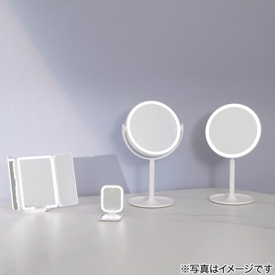 ニトリ（NITORI） LED卓上両面ミラー(ホワイト DH02) デコホーム