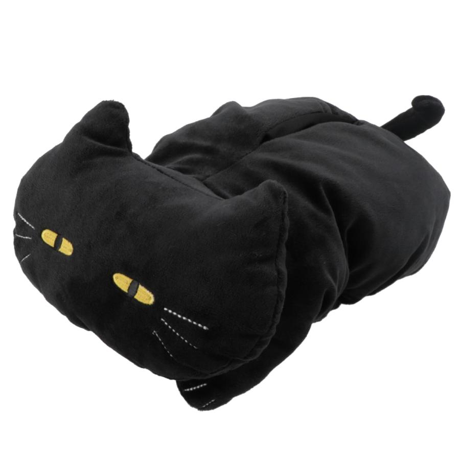 ご相談中　ボックスサイズティッシュ　携帯ケース　⌘ カワグチミヤコ　猫　黒 ニトリ（NITORI） ティッシュケース(デコネコ24 ブラック) デコホーム